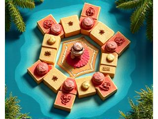 Forbidden Island board game with treasures