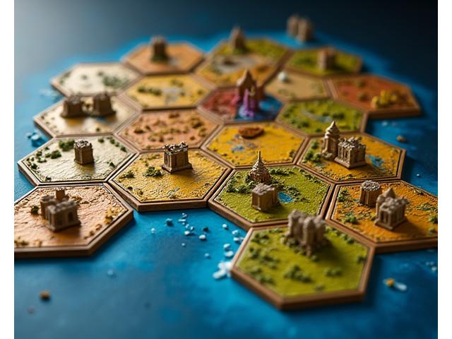Catan 3D Edition board game with detailed terrain tiles