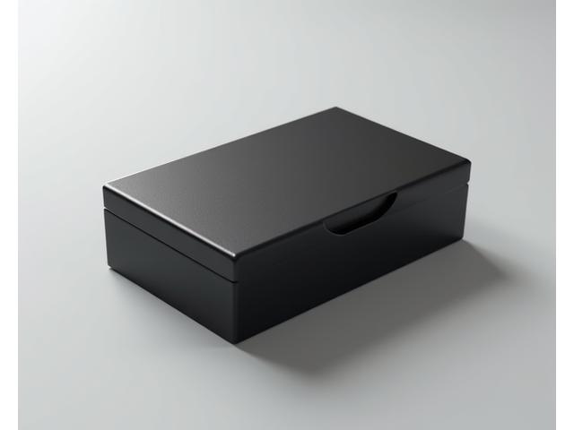 Robust black deck box for trading card games